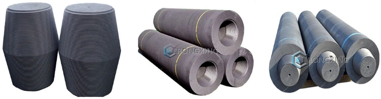 RP HP UHP Grade Graphite Electrode 350mm 300mm 250mm 225mm 200mm 150mm Graphite Electrodes with 3tpi 4tpi Nipples