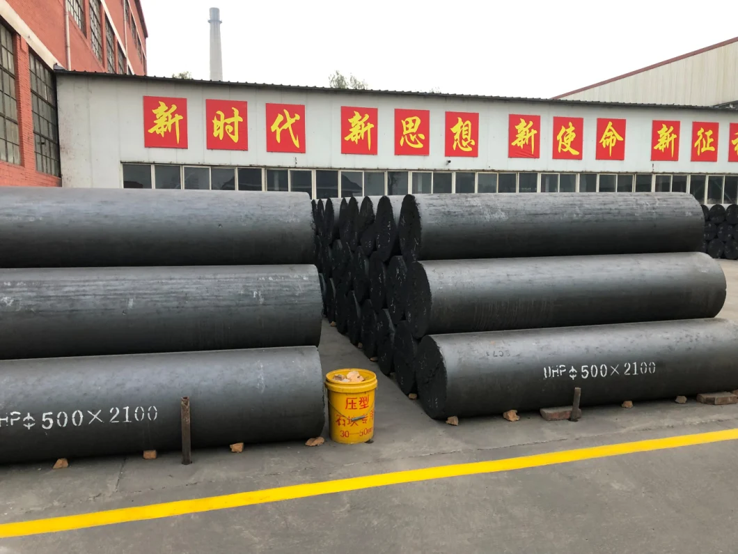 UHP Dia250mm 300mm 400mm 600mm Good Quality Graphite Electrode with Nipple for Steel Mills, Block, Powder, Mould, Sheet